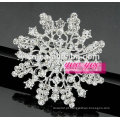 Floco de neve flor cristal starburst broche de flores